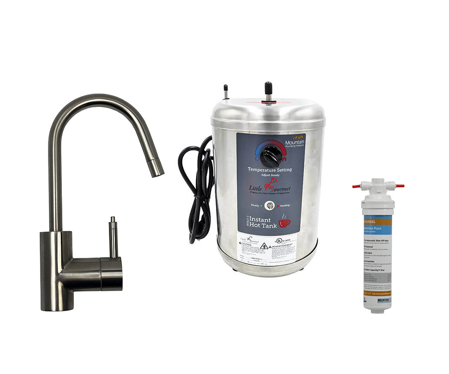 Mountain Plumbing MT1900DIY-NL Single Handle Hot & Cold Faucet & Little Gourmet Premium Hot Water Tank - Parent