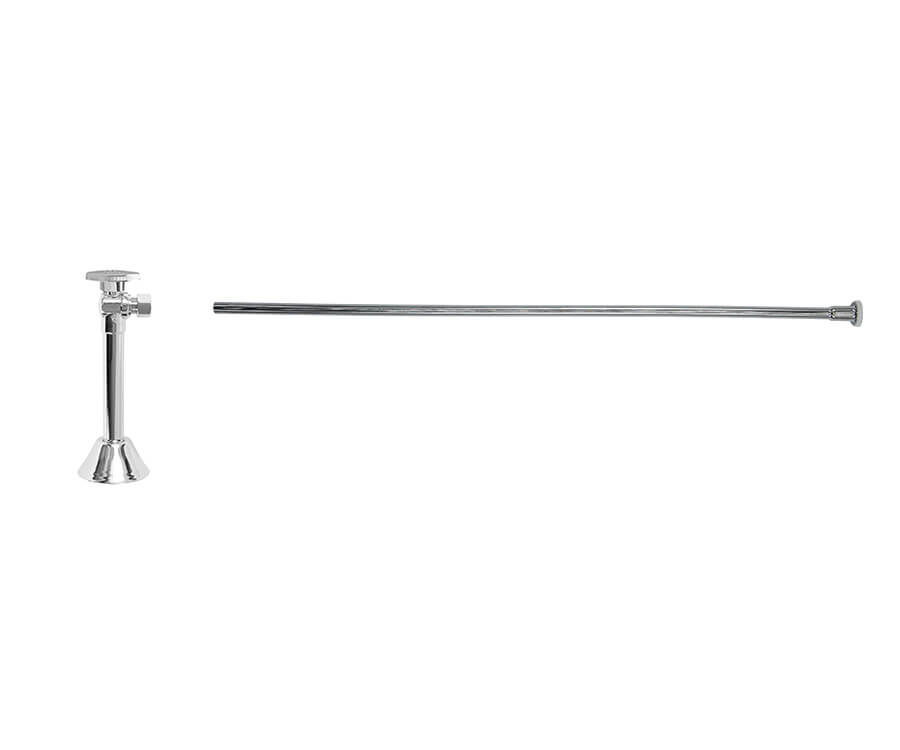 Mountain Plumbing MT3840-NL Toilet Supply Kit Angle Sweat Brass Oval Handle Traditional - Parent