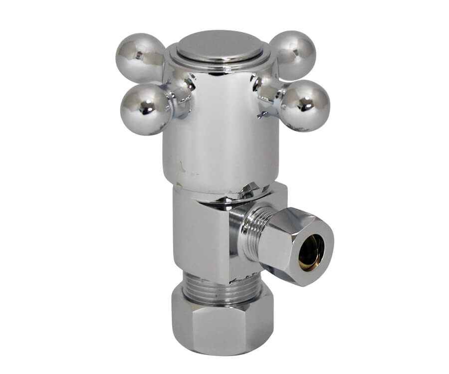 Mountain Plumbing MT4003X-NL Brass Cross Handle with 1/4" Turn Ceramic Disc Cartridge Valve Lead Free Angle - Parent
