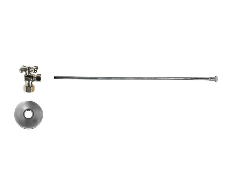 Mountain Plumbing MT482BX-NL Toilet Supply Kit Angle Mini Cross Handle 1/2" Compression Inlet - Parent