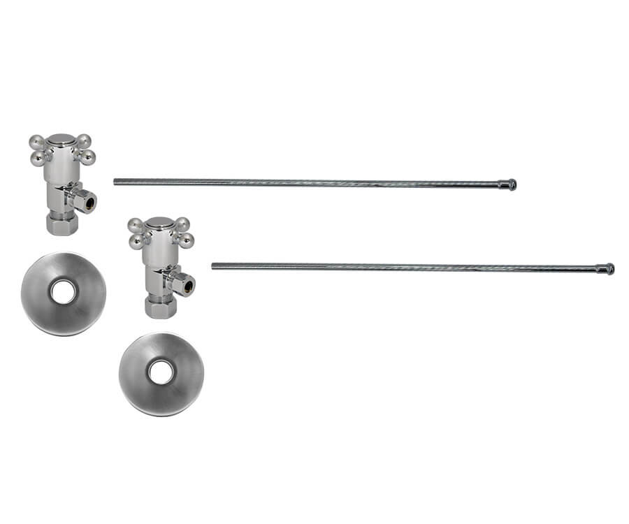 Mountain Plumbing MT4930X-NL 1/2" Compression (5/8" O.D.) Inlet x 3/8" O.D. Compression Outlet Cross - Parent