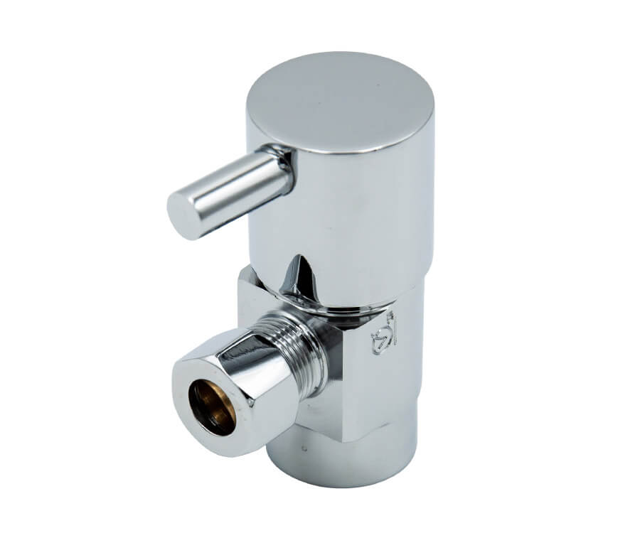 Mountain Plumbing MT5001L-NL Contemporary Lever Handle Angle Valve 1/2" Female IPS Inlet X 3/8" O.D. Compression Outlet - Parent