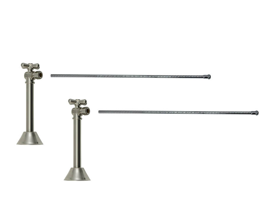 Mountain Plumbing MT6123X-NL Lavatory Supply Kit Angle Sweat Mini Cross Handle - Parent