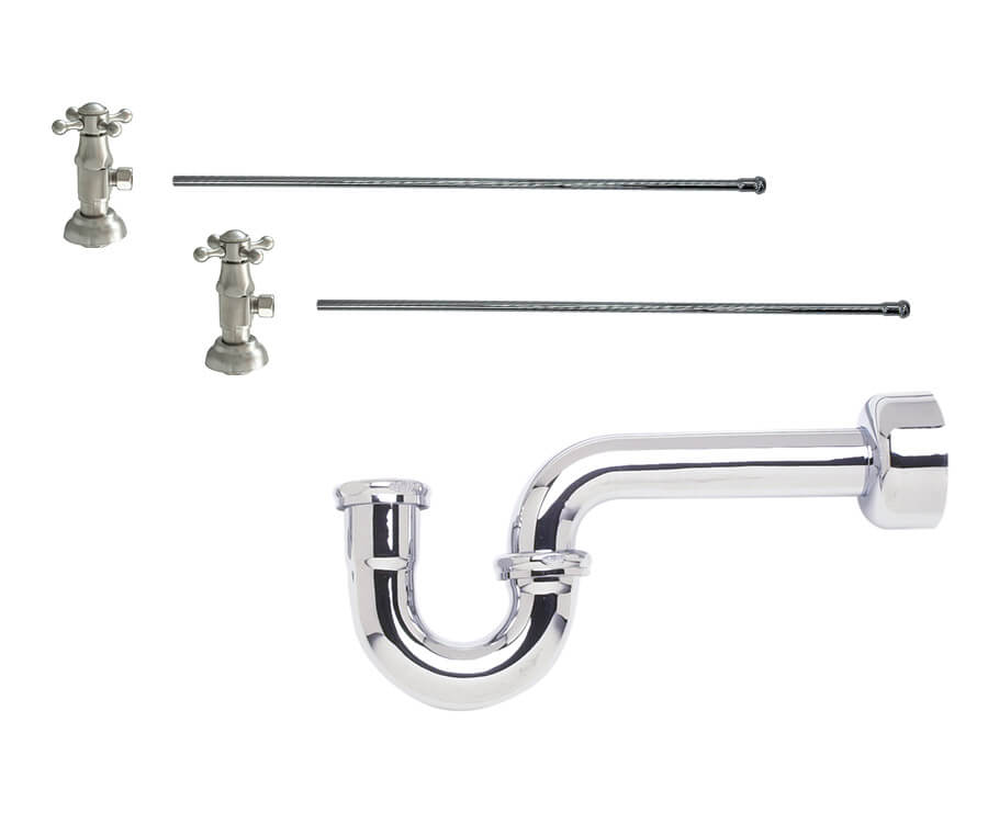 Mountain MT8104-NL Lavatory Supply Kit Contemporary Lever Handle w/1/4" Turn Ceramic Disc Cartridge Valve Lead Free - Parent