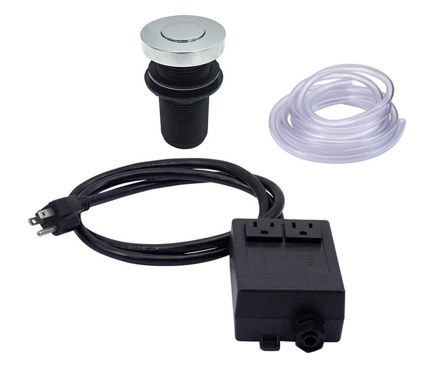 Mountain Plumbing MT957 Round "Deluxe" Flush Waste Disposer Air Switch with Freedom Mount - Parent