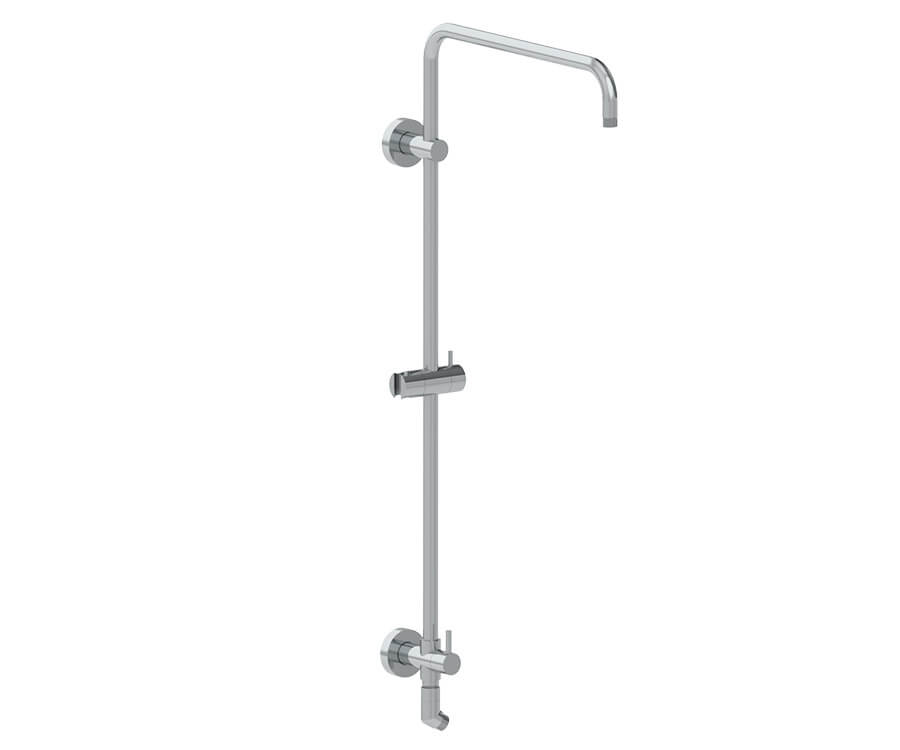 Mountain Plumbing MTRRP-2 Rain Rail Plus - Wall Mounted Shower Rail with Bottom Outlet Integral Waterway and Diverter - Parent