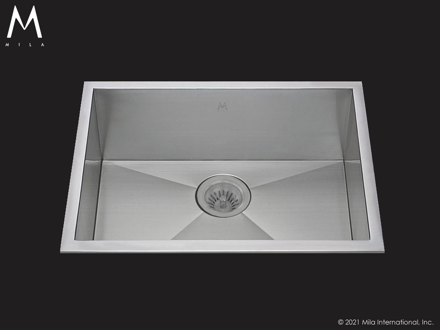 Mila MTS-502SB Atelier Single Bowl Flush Mount/Tri Mount Sink