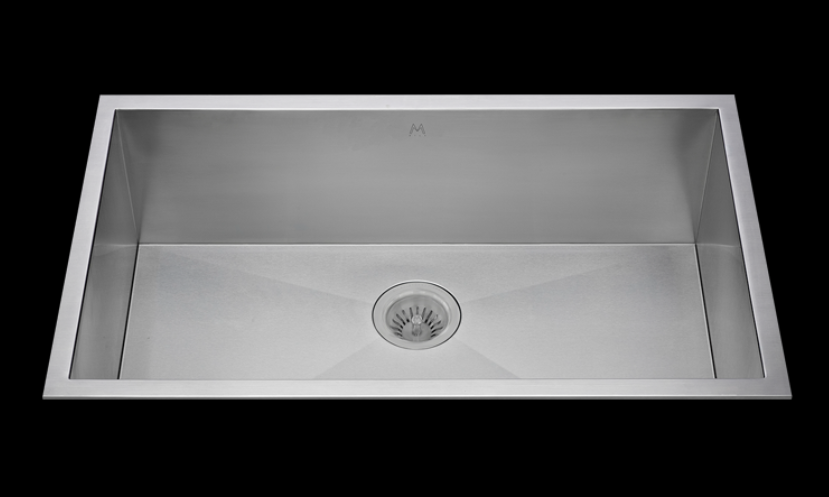 Mila MTS-655SB Atelier Single Bowl Flush Mount/Tri Mount Sink