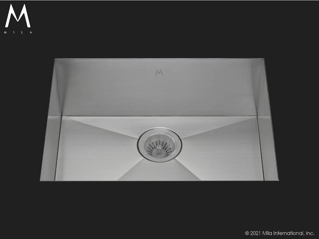 Mila MUS-654SB Flatiron Single Bowl Sink