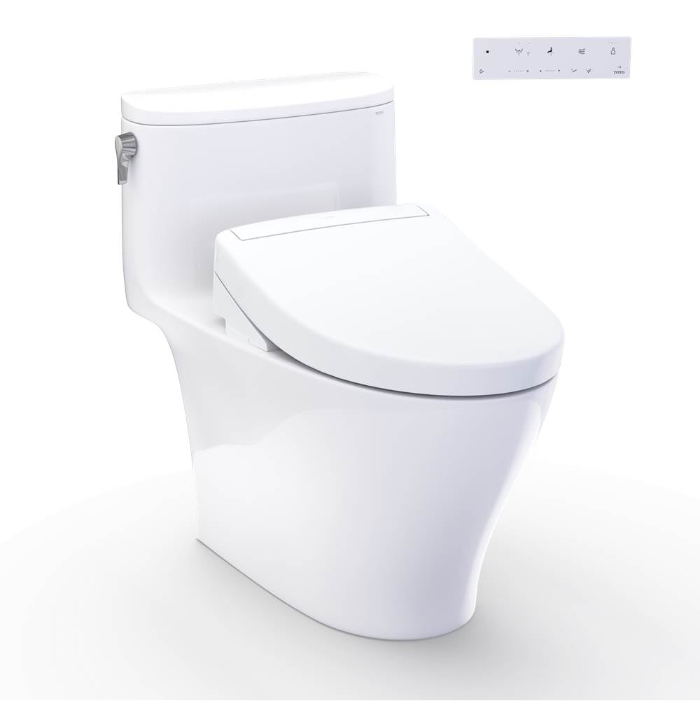 Toto MW6423446CUFG#01 Washlet Nexus 1G One-Piece Elongated 1.0 GPF Toilet and Washlet S5 Bidet Seat