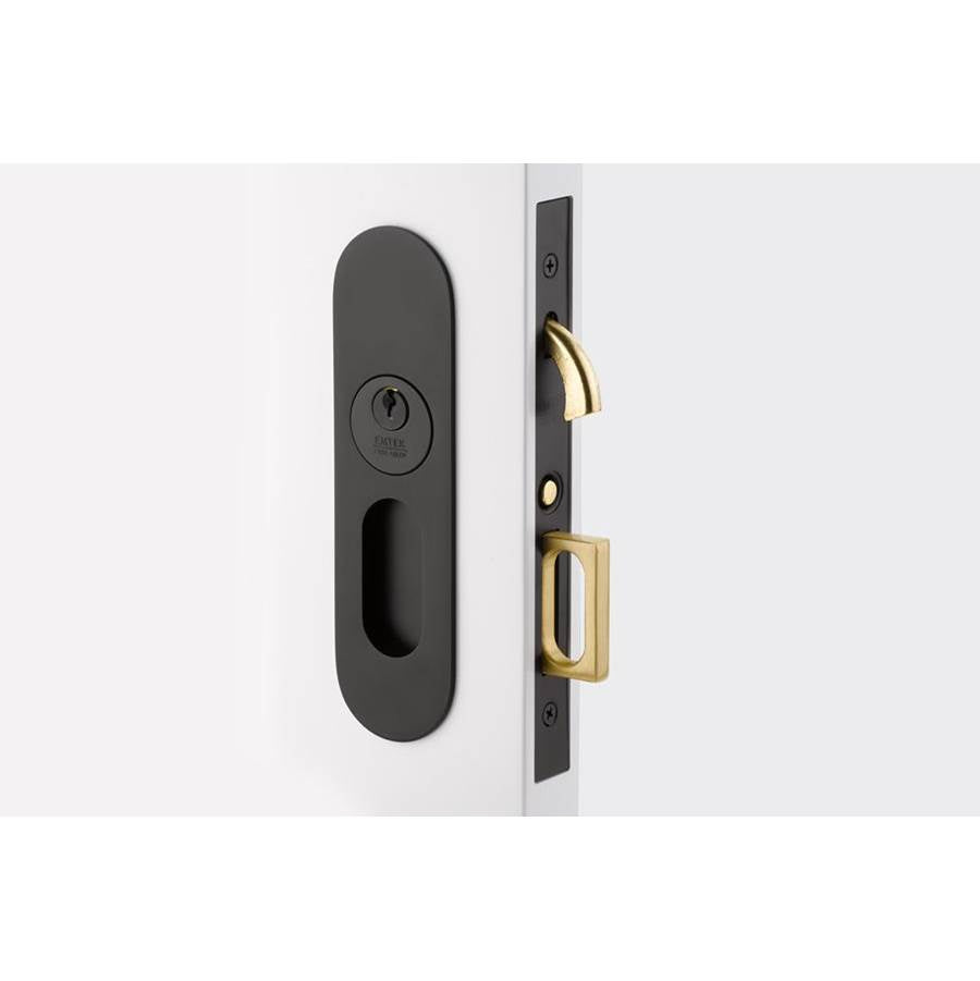 Emtek 2165 Privacy , Narrow Oval Pocket Door Mortise Lock - Parent