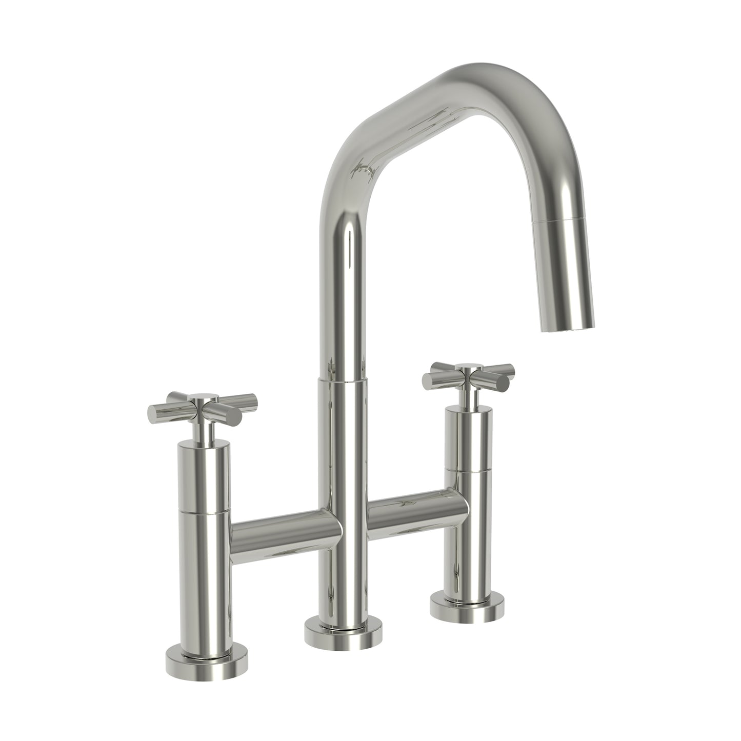 Newport Brass 1400-5462 East Square Kitchen Bridge Pull-Down Faucet