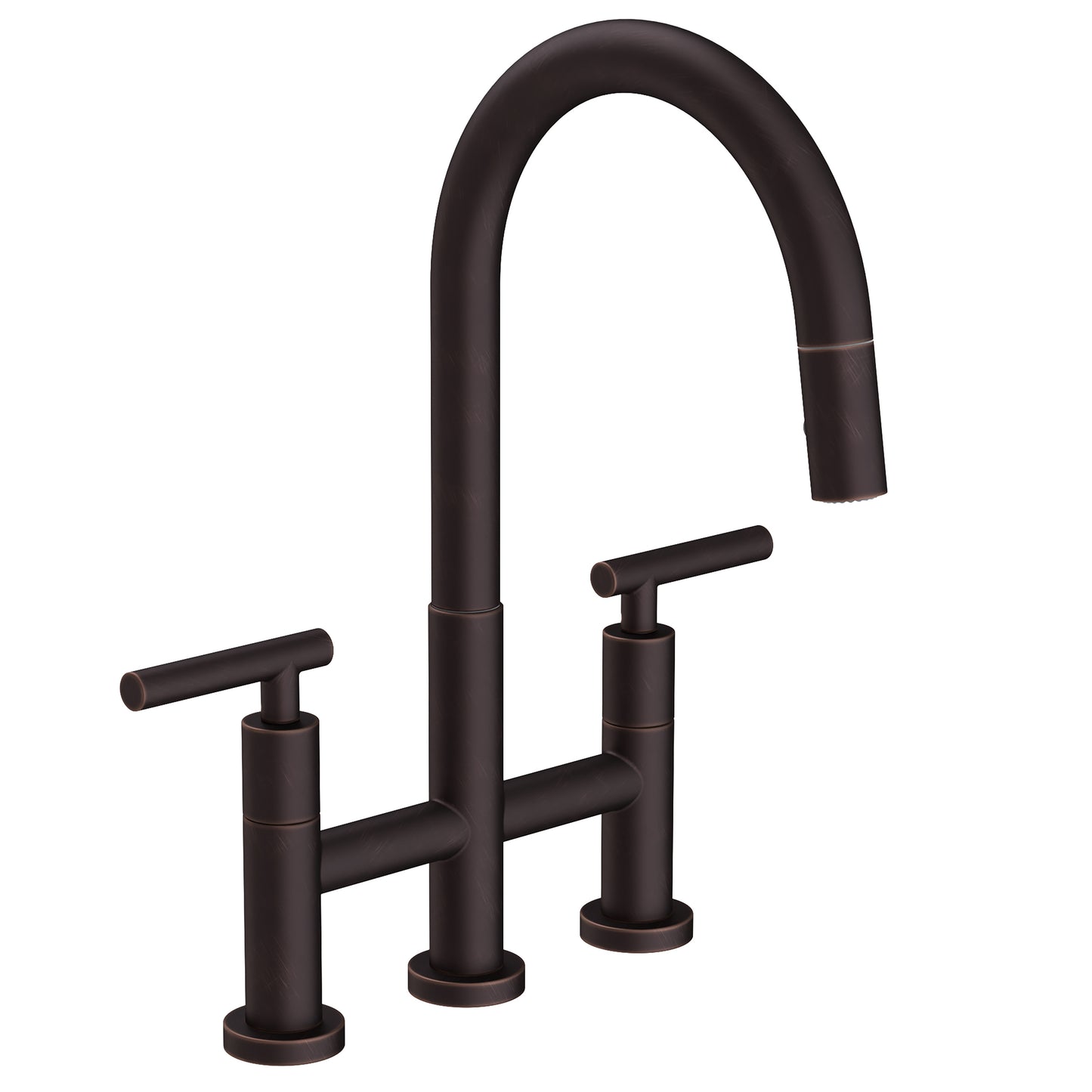 Newport Brass 1500-5463 East Linear Kitchen Bridge Pull-Down Faucet