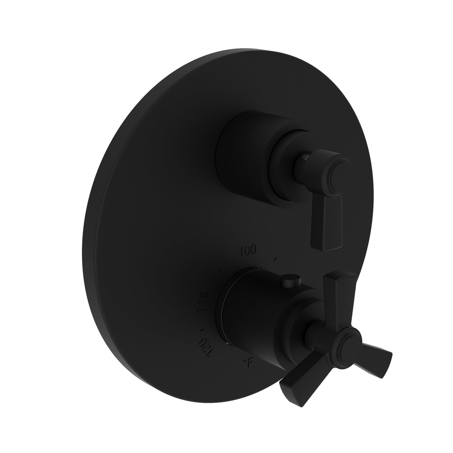 Newport Brass 3-1603TR Miro 1/2" Round Thermostatic Trim Plate with Handle