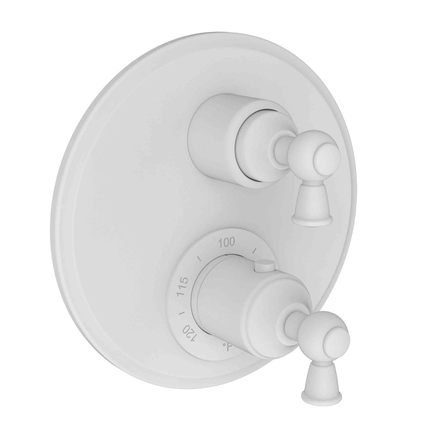 Newport Brass 3-2413TR Aylesbury 1/2" Round Thermostatic Trim Plate with Handle