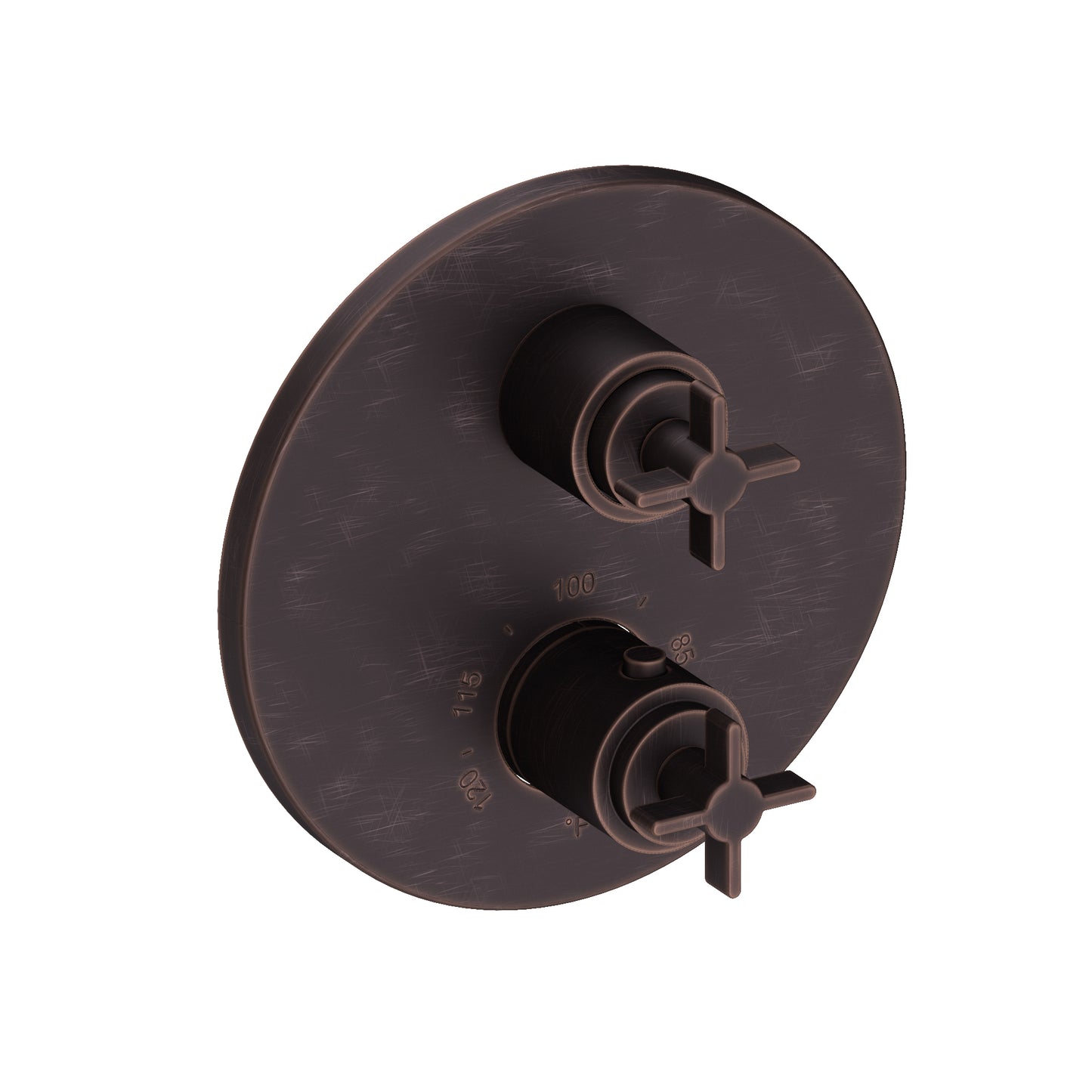 Newport Brass 3-3333TR Tolmin 1/2" Round Thermostatic Trim Plate with Handle
