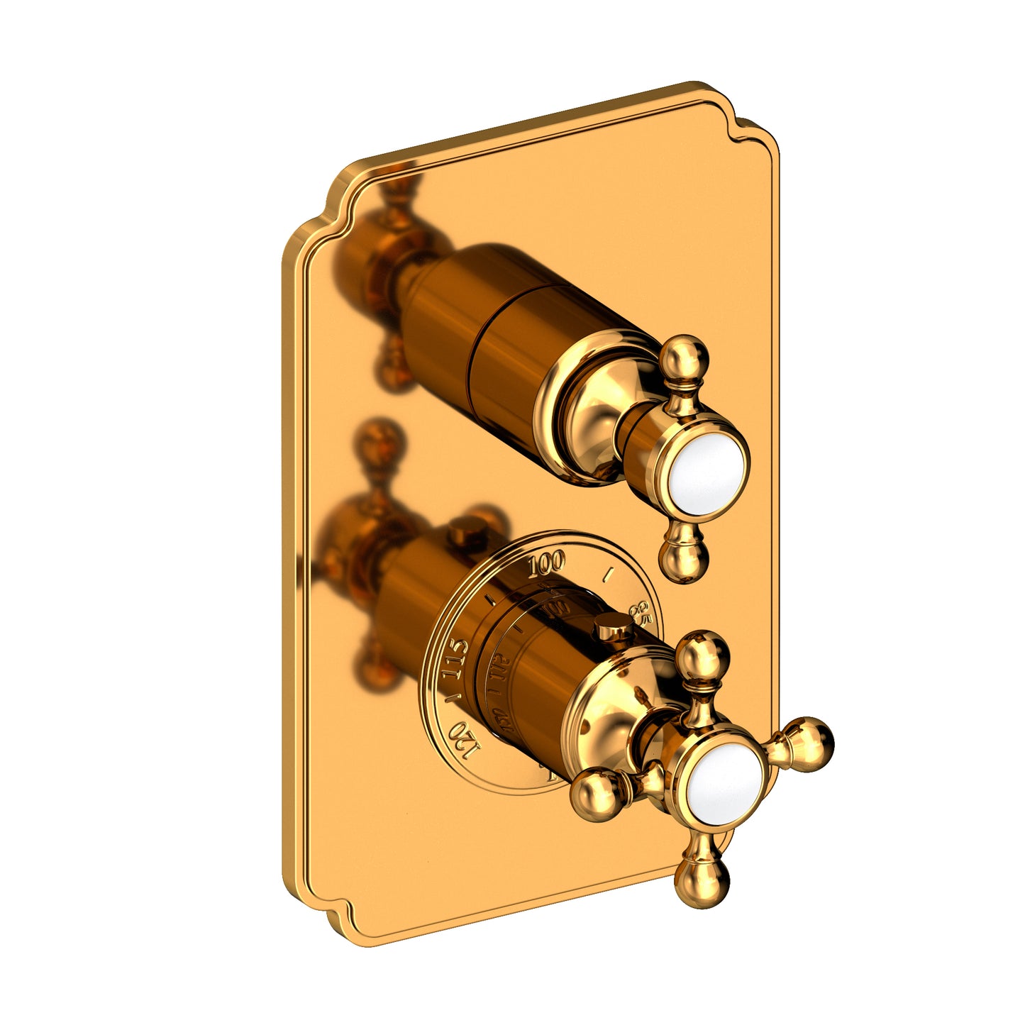 Newport Brass 3-923TS Astor 1/2" Square Thermostatic Trim Plate with Handle