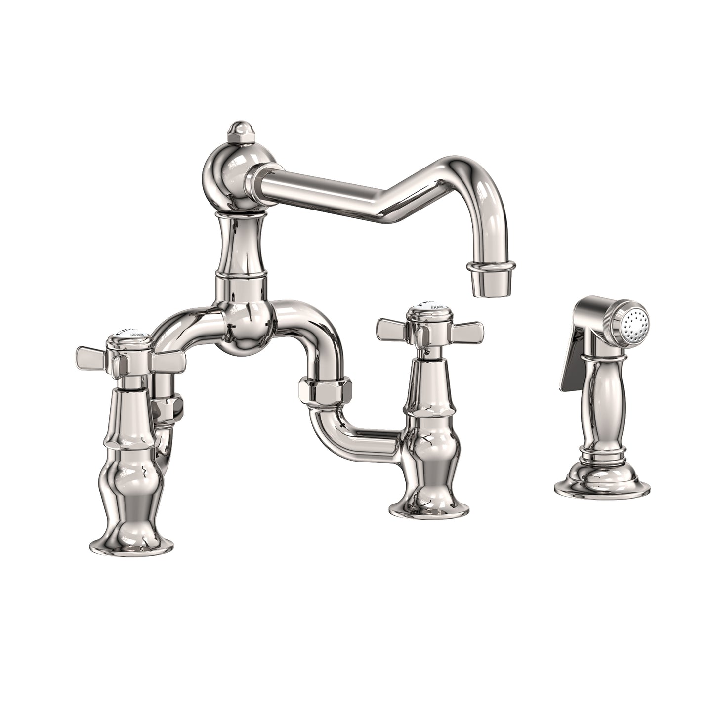 Newport Brass 9451-1 Fairfield Kitchen Bridge Faucet With Side Spray