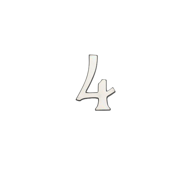 Ashley Norton NB.156 4 6" Numeral 4 - Natural Bronze