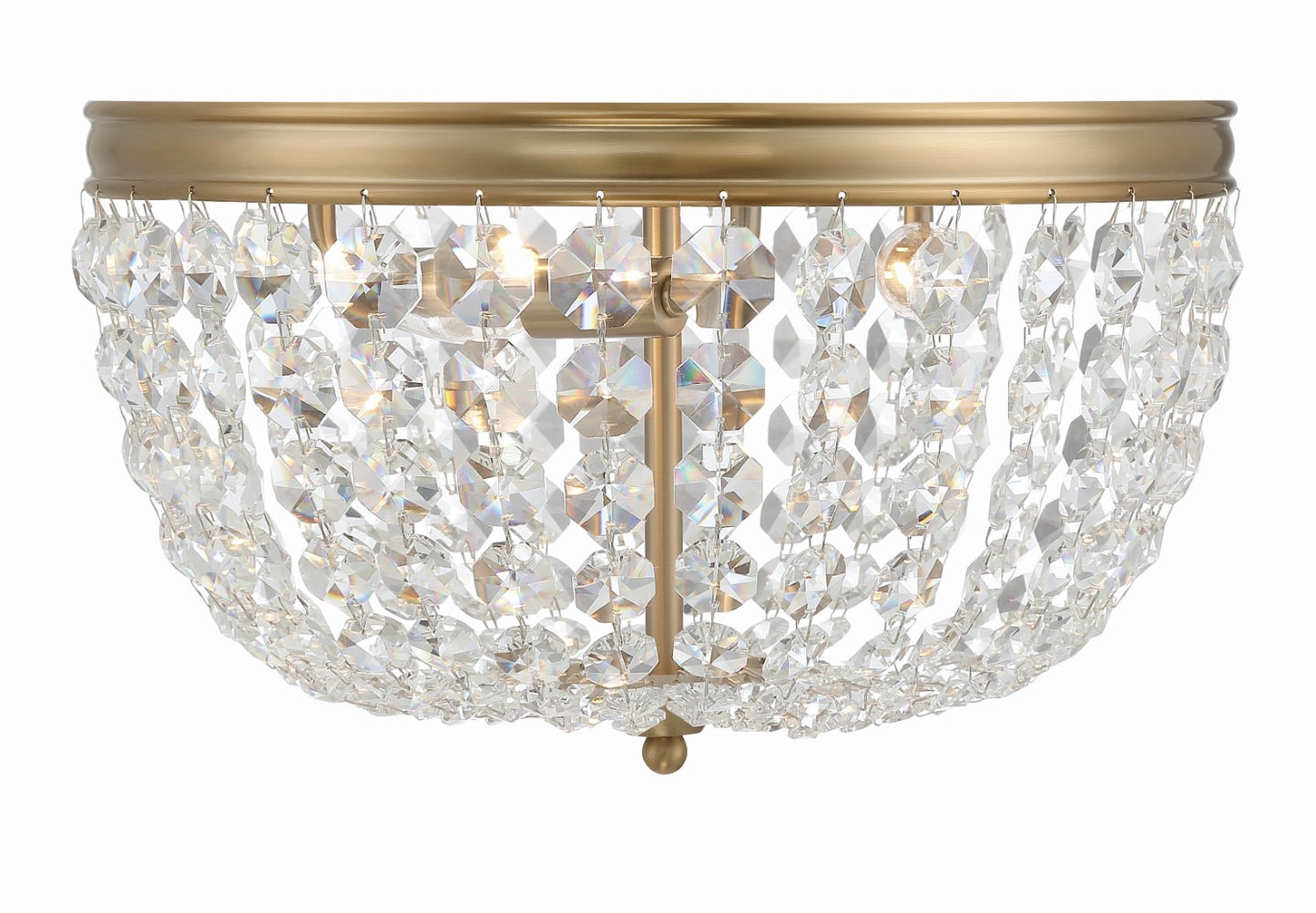 Crystorama NOL-314-CL-MWP Nola 3 Light Ceiling Mount