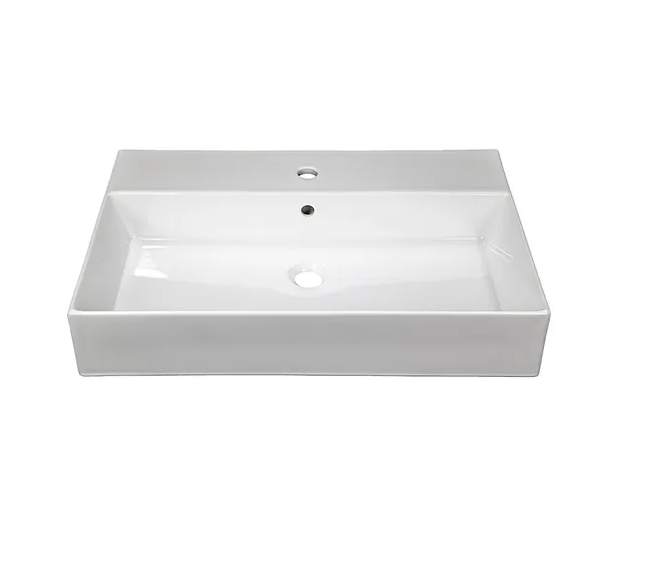 Nantucket Sinks NS-NPCS28W 28 inch fireclay wallmount/console mount bathroom sink