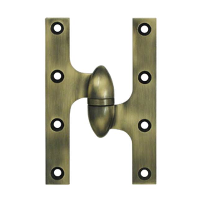 Deltana OK6038BR 6x 3-7/8 Olive Knuckle Hinge, Ball Bearing, Solid Brass - Parent