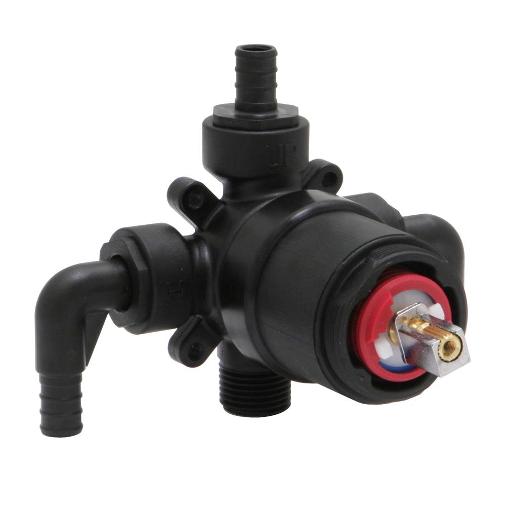 Huntington Brass P0123399 Hybrid rough-in tub and shower valve with pex adaptor