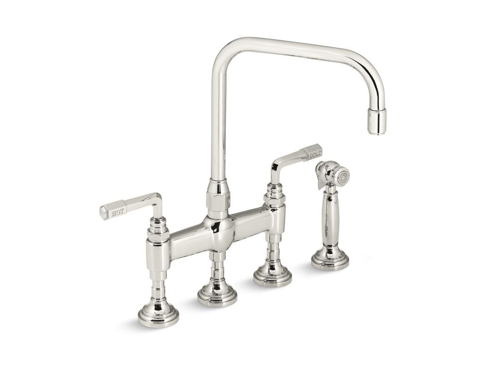 Kallista P23051-LV For Town Kitchen Faucet, Lever Handles, W/ Sidespray