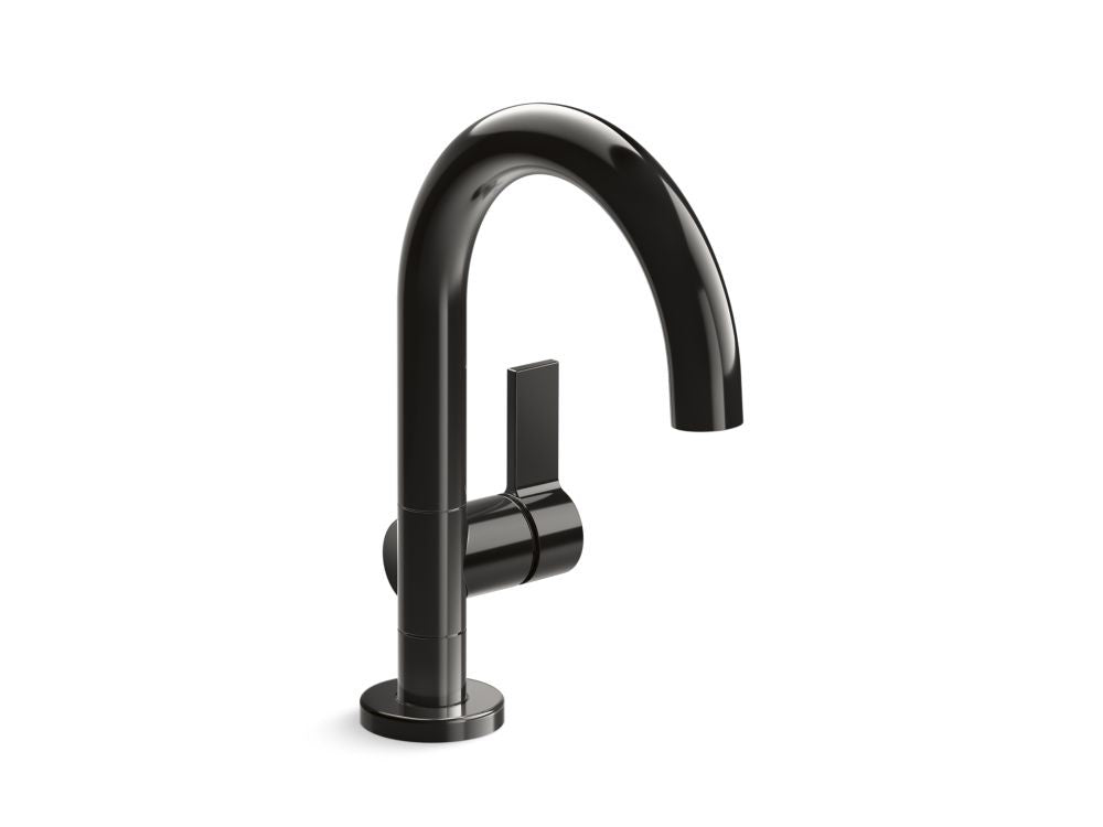 Kallista P24409-00 One Single Control Lavatory Bathroom Sink Faucet, Gooseneck Spout