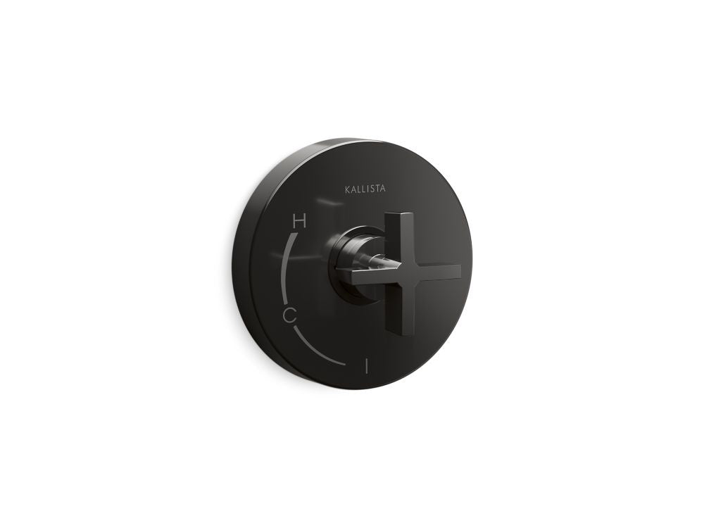 Kallista P24415-CR One Pressure Balance Trim, Cross Handle