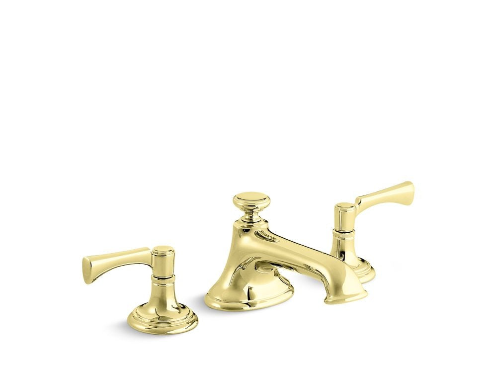 Kallista P24601-LV Bellis Lavatory Bathroom Sink Faucet, Noble Spout, Lever Handles