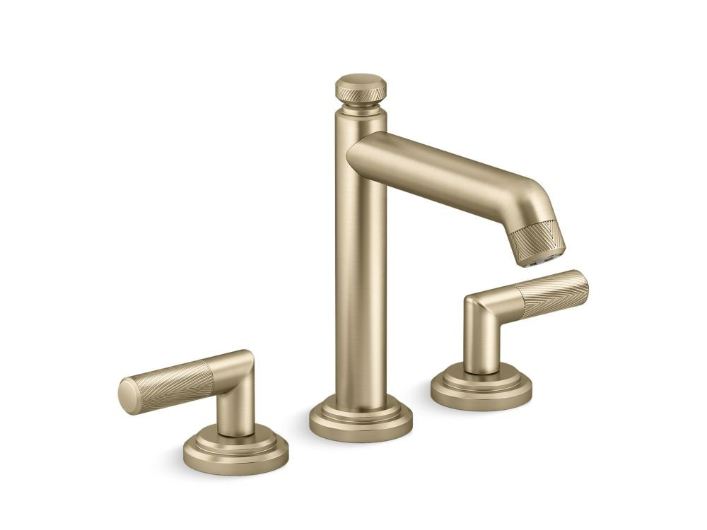 Kallista P24903 Pinna Paletta Deck-Mount Roman Tub Bath Faucet W/ Diverter, Lever Handles