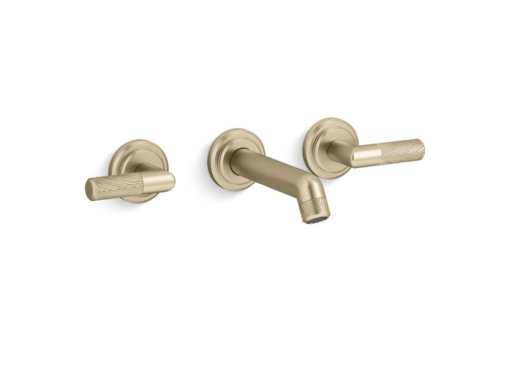 Kallista P24910 Pinna Paletta Wall-Mount Lavatory Bathroom Sink Faucet, Lever Handles