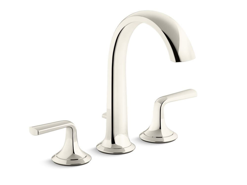 Kallista P25003-LV Script Deck-Mount Roman Tub Bath Faucet W/ Diverter, Lever Handles