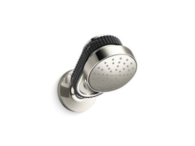 Kallista P30529-NM Bandeau Air-Induction Showerhead With Arm, Nero Marquina Band