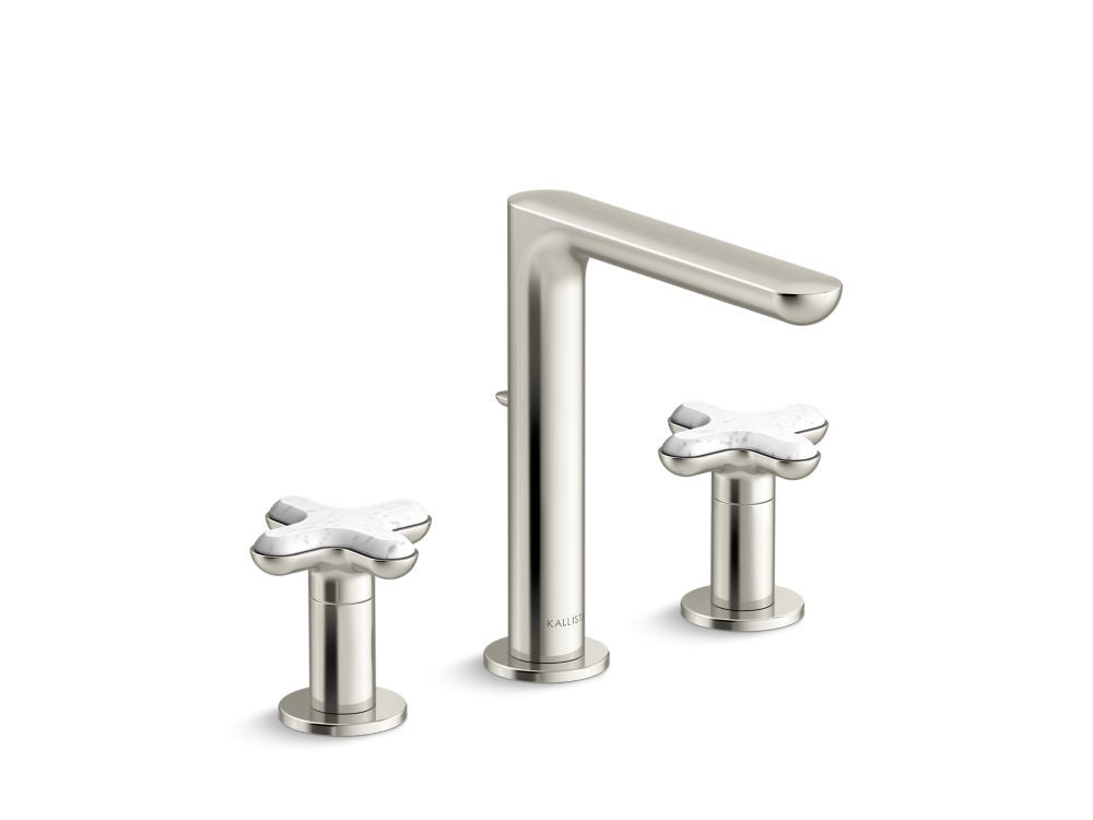 Kallista P32705-WC 002 Widespread Faucet Tall White Carrera