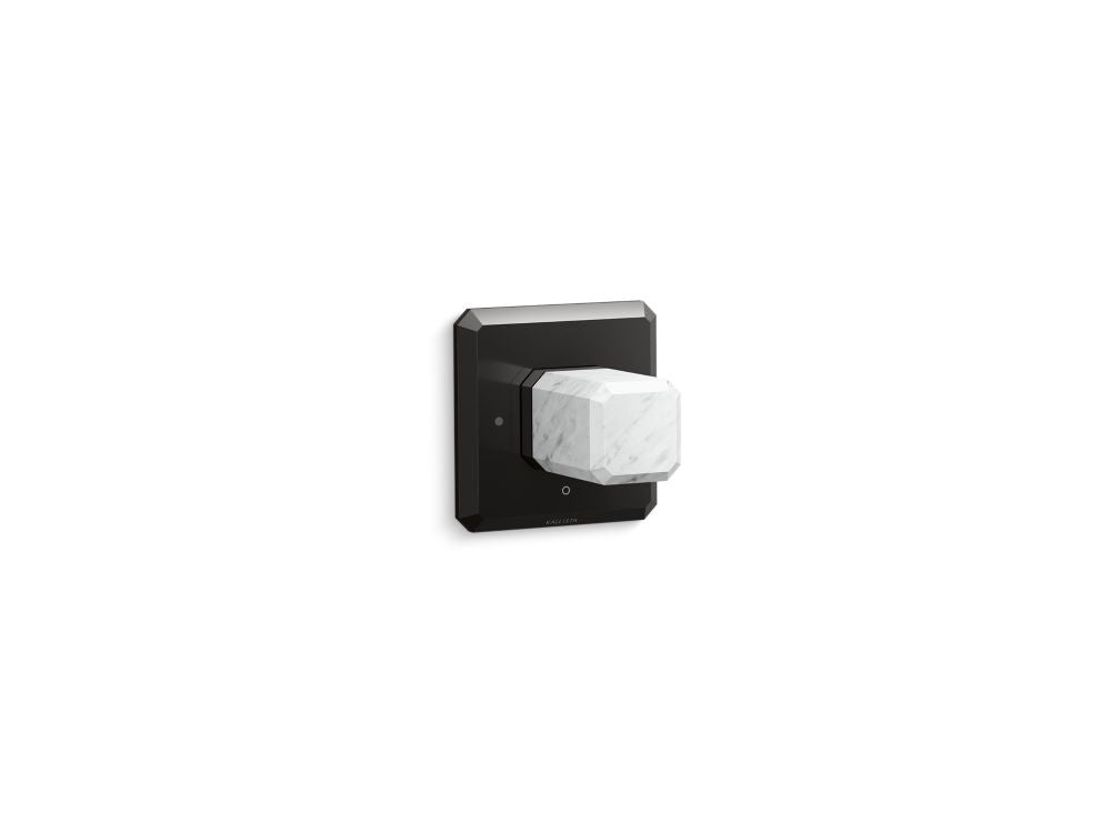 Kallista P33359-WC Bezel volume control trim white carrara stone