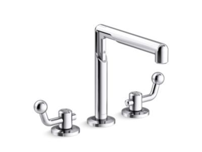 Kallista P34870-CP-CP Vice Deck-mount Bath Faucet-Crank Handle