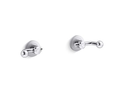 Kallista P34872-CP-CP Vice Wall-Mount Bath Faucet Handles-Crank