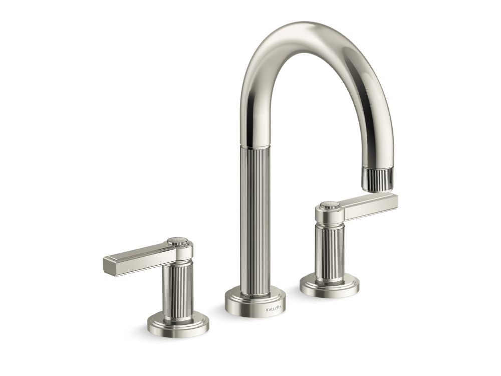 Kallista P80236-LV Vir Stil Deck-Mount Bath Faucet, Lever Handles