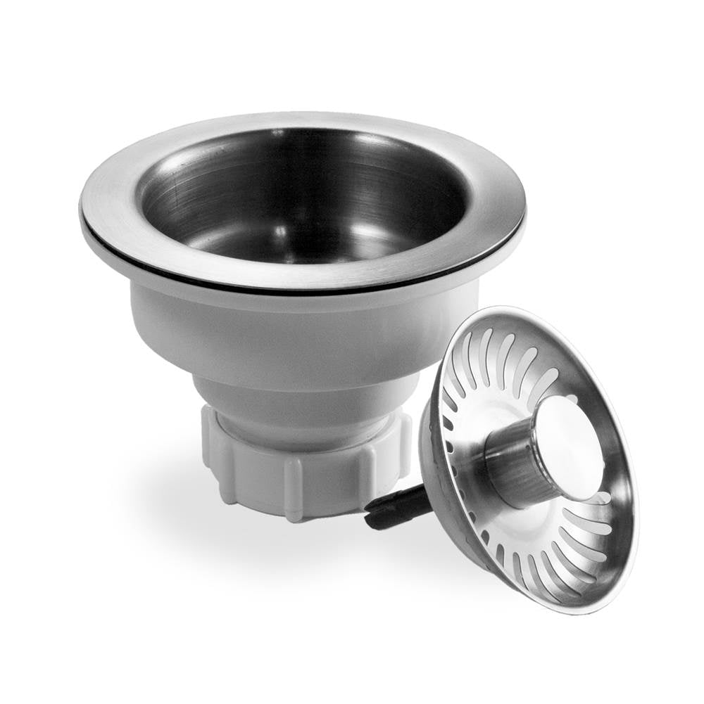 Hamat PBAS-2005-SS 3 1/2 Pop-up Basket Strainer - Stainless Steel