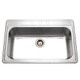 Houzer Premier Stainless Steel Drop-in Topmount Single Bowl Kitchen Sink