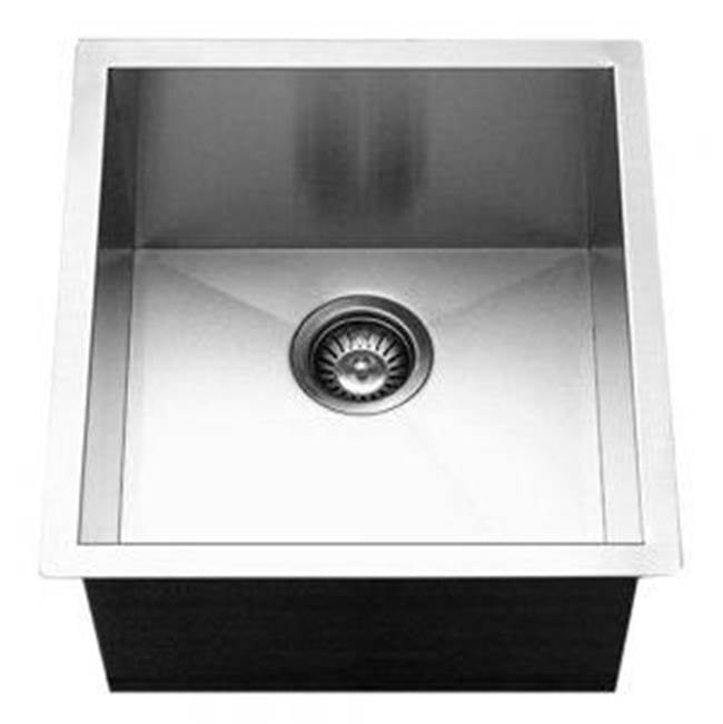 Hamat PRI-1718BS Undermount Stainless Steel Bowl Bar/Prep Sink