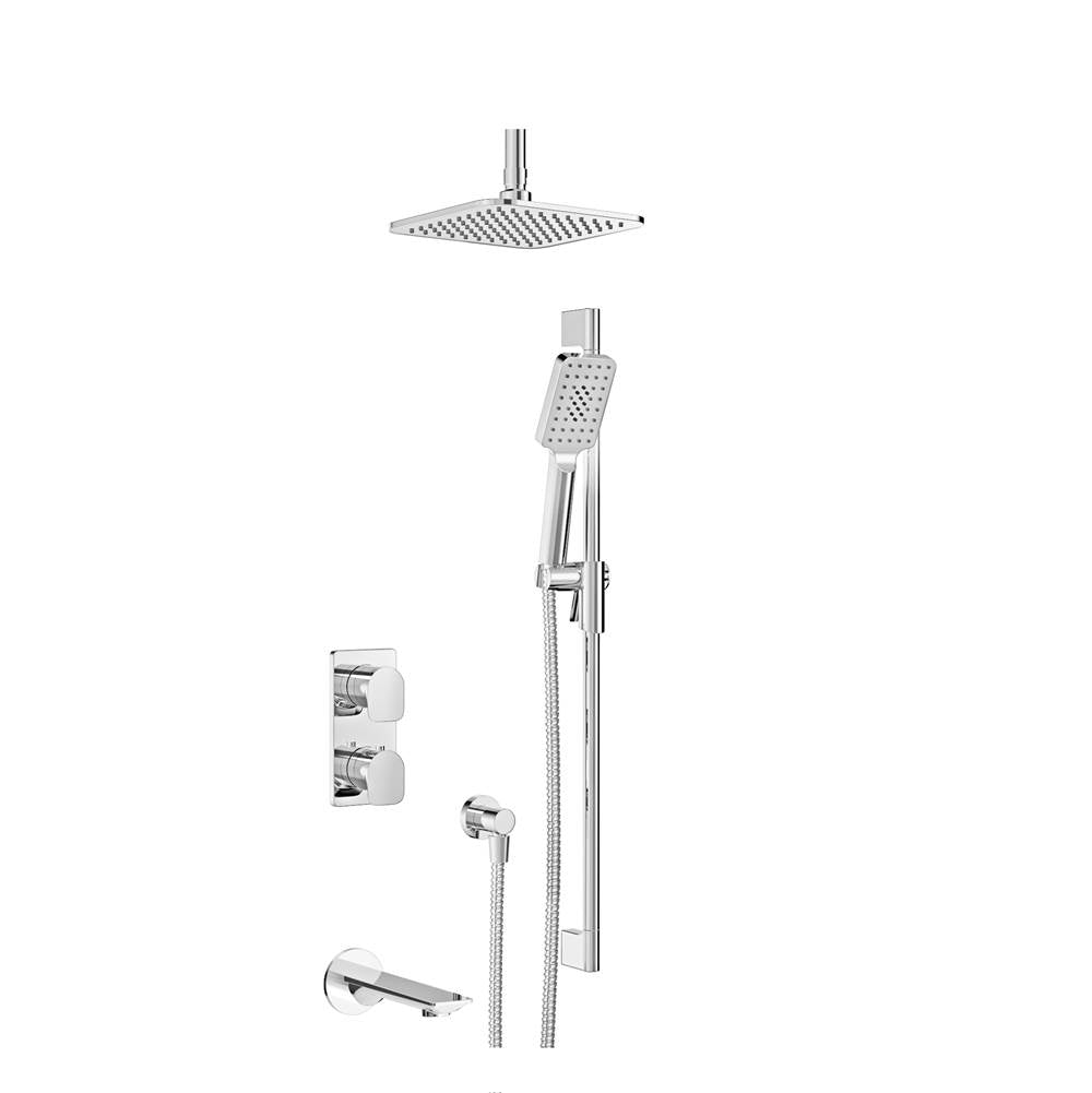 BARiL PRR-4305-04-NS Complete Thermostatic Pressure Balanced Shower Kit