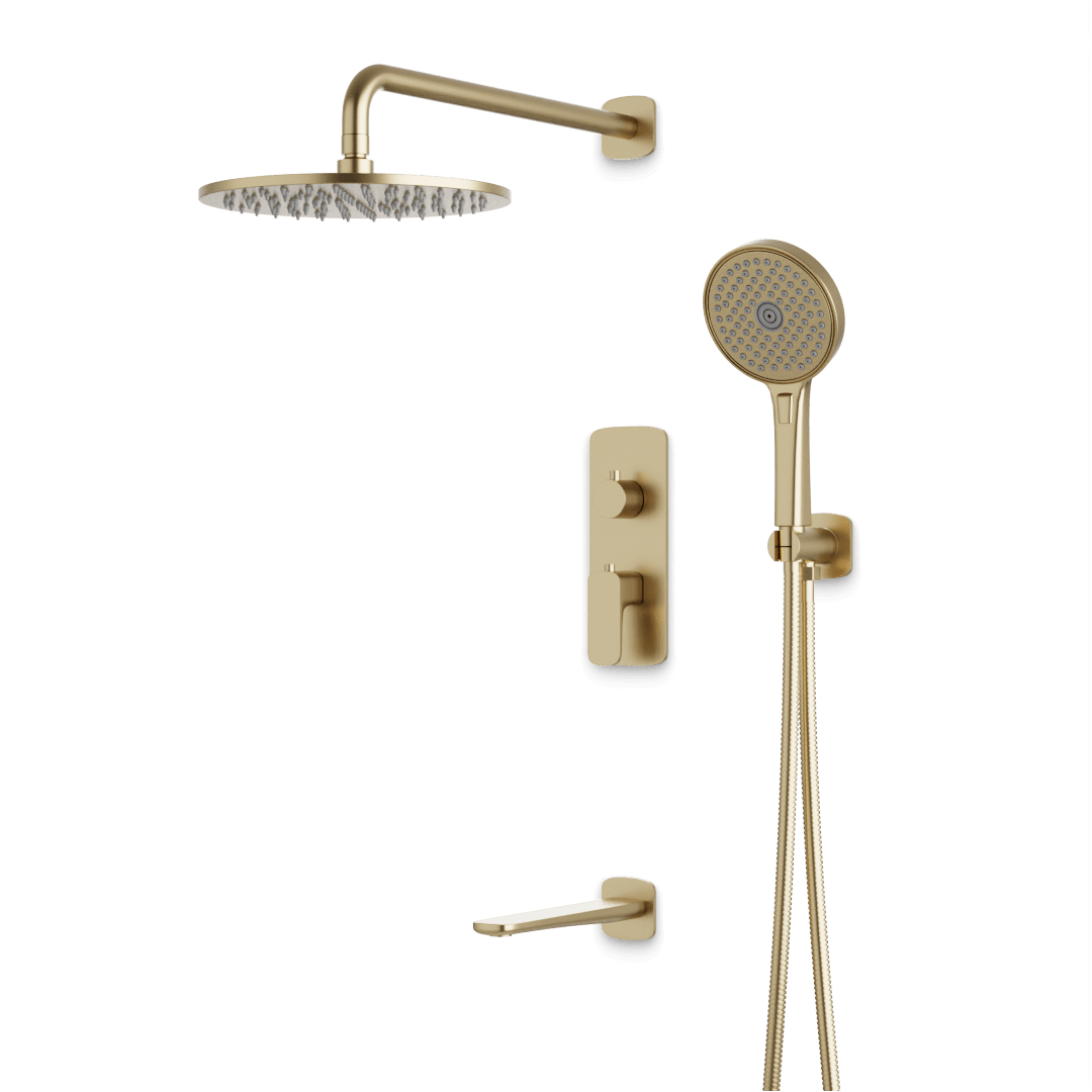 Artos PS120TR Harmony Thermostatic Shower Trim Kit with Hand Shower, Tub Filler
