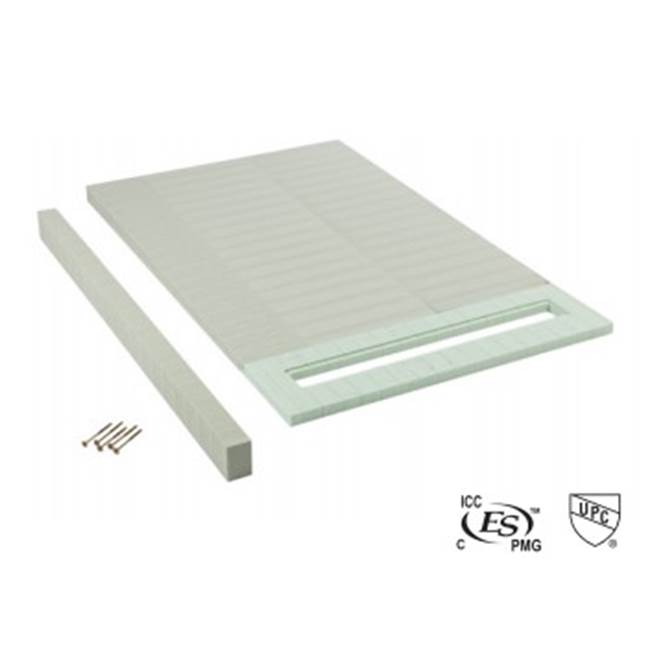 Quickdrain SLPAN48 Shower Pan For Pvc 40-48 In Drain