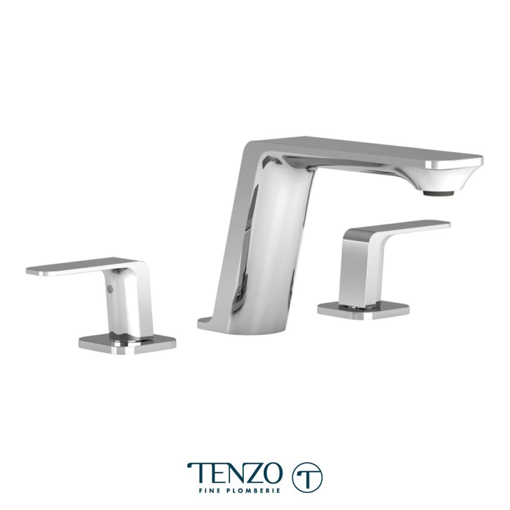 Tenzo QU13-W-CR Quantum 8" Lavatory Faucet Chrome With Drain
