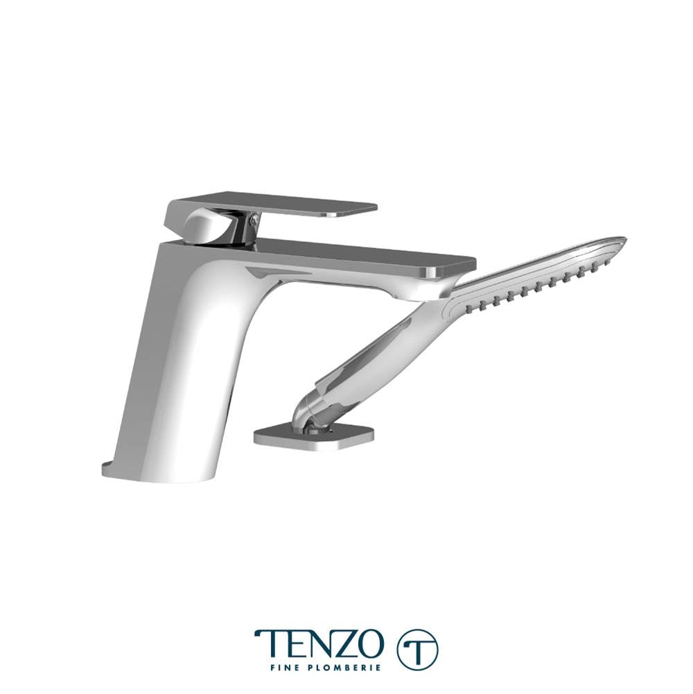 Tenzo QU31-CR Quantum Deck Mount 2 Pcs Tub Filler Chrome