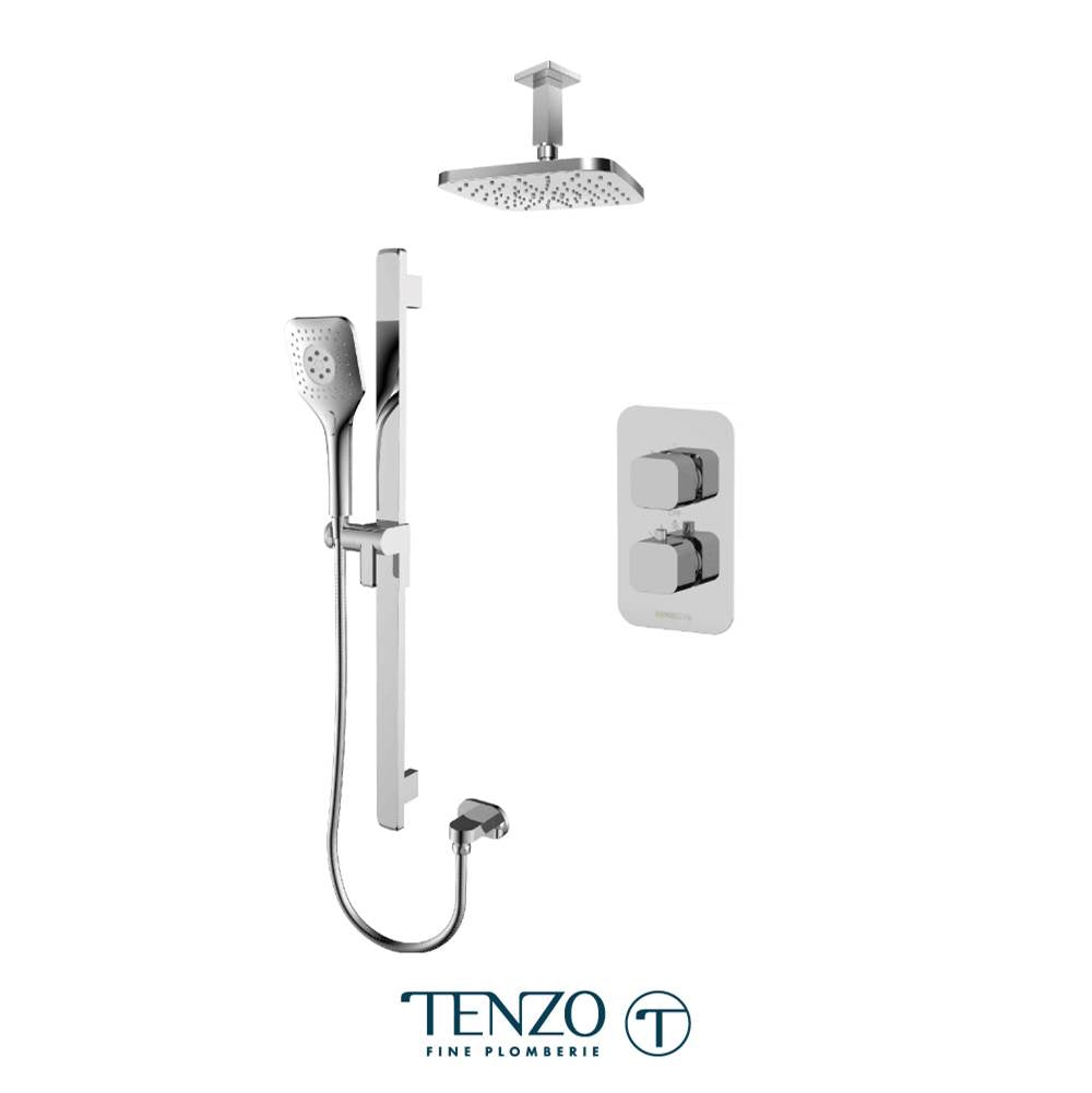 Tenzo QUT32-21134-CR Quantum T-Box Kit 2 Functions Thermo Chrome Finish