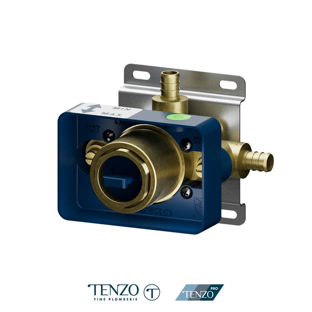 Tenzo R-PB21-W Valve Rough Tenzo Pro Without Cartridge 1 Function With Expandable Pex Connection